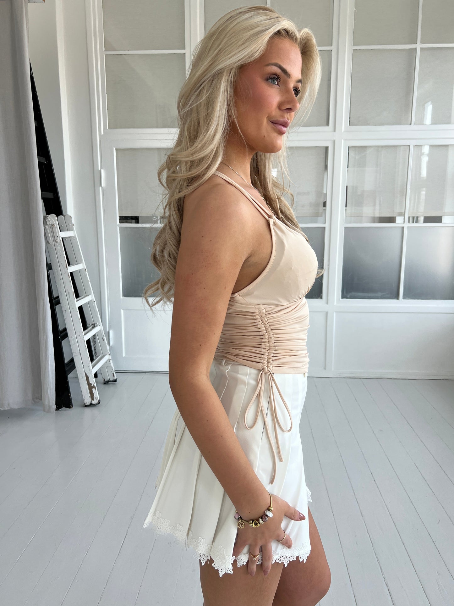 By Swan soft beige top