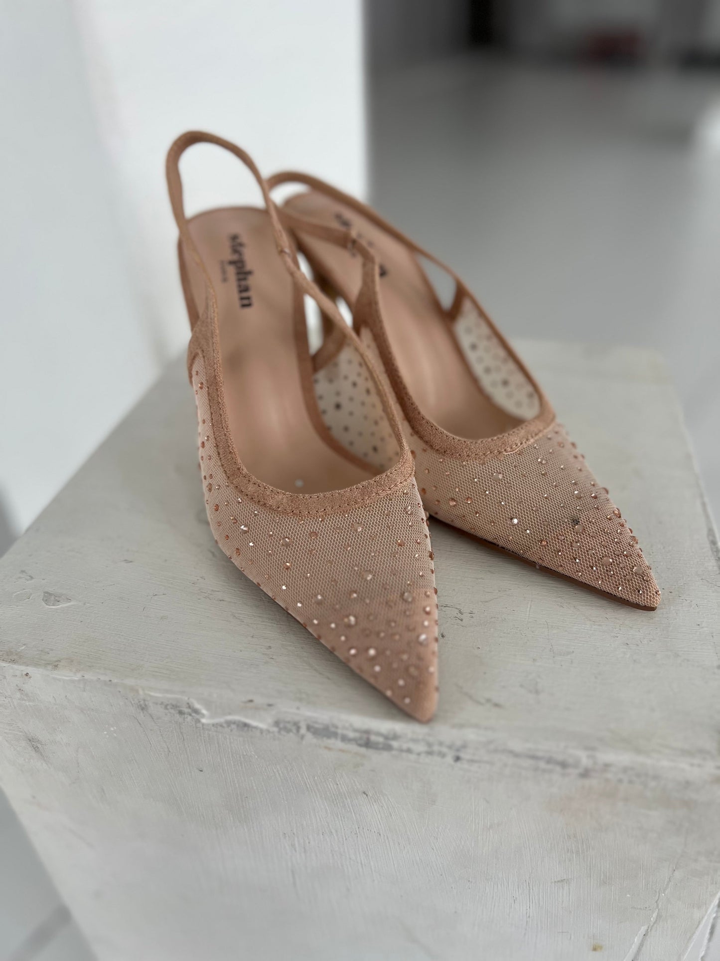 Stephan champagne heels