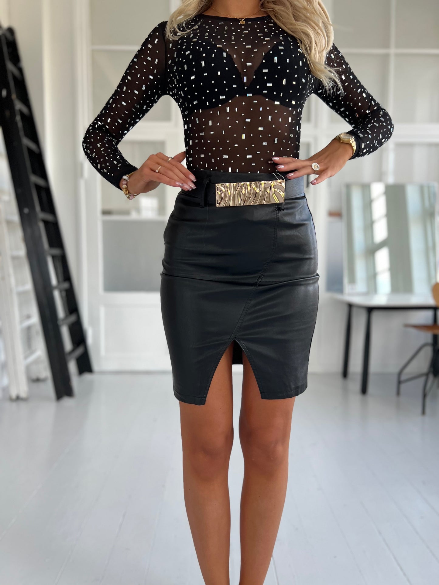 Its May black skirt