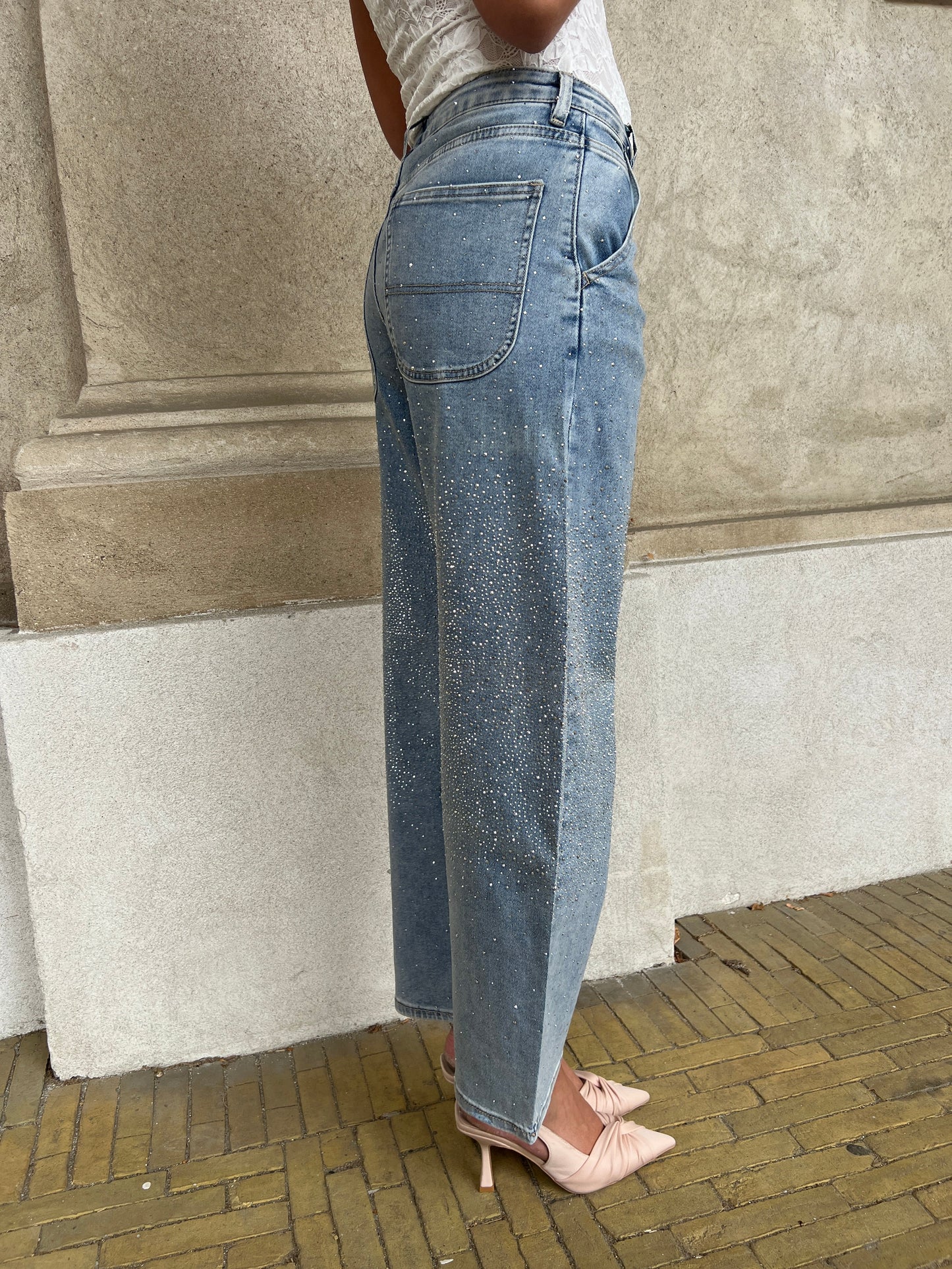 Laulia ballon rhinestone jeans