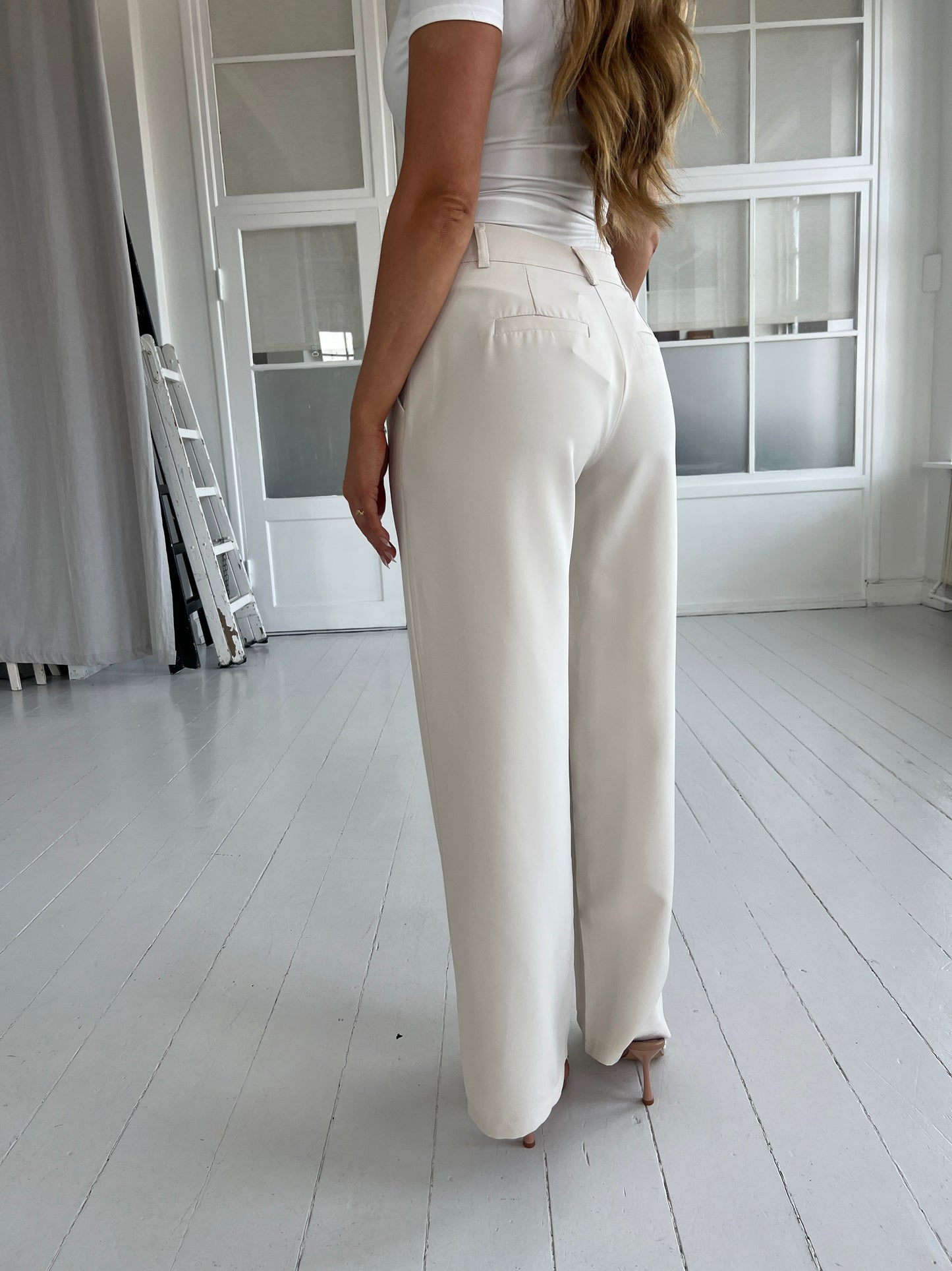 Eight Luxe cream trousers