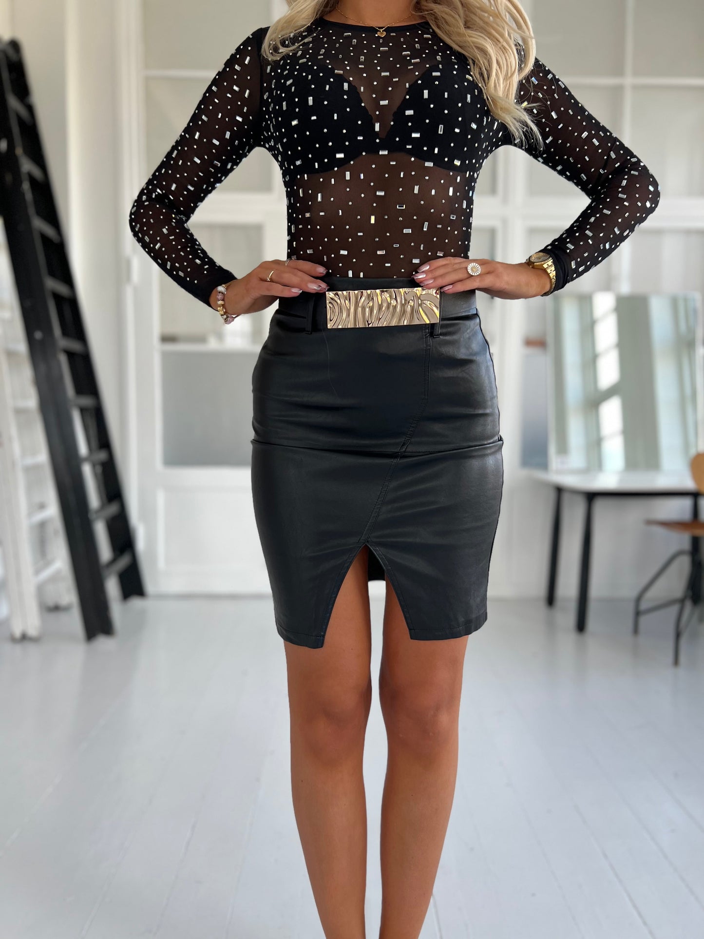 Its May black skirt