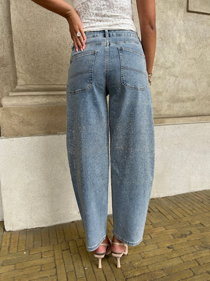 Laulia ballon rhinestone jeans