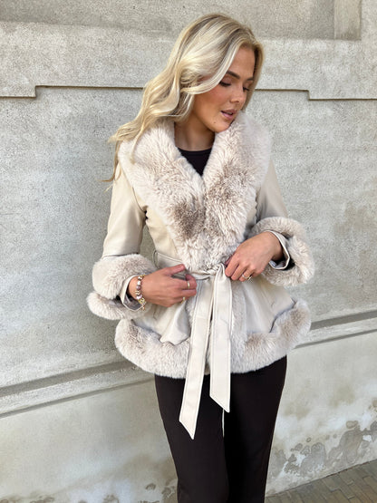 Flam beige jacket