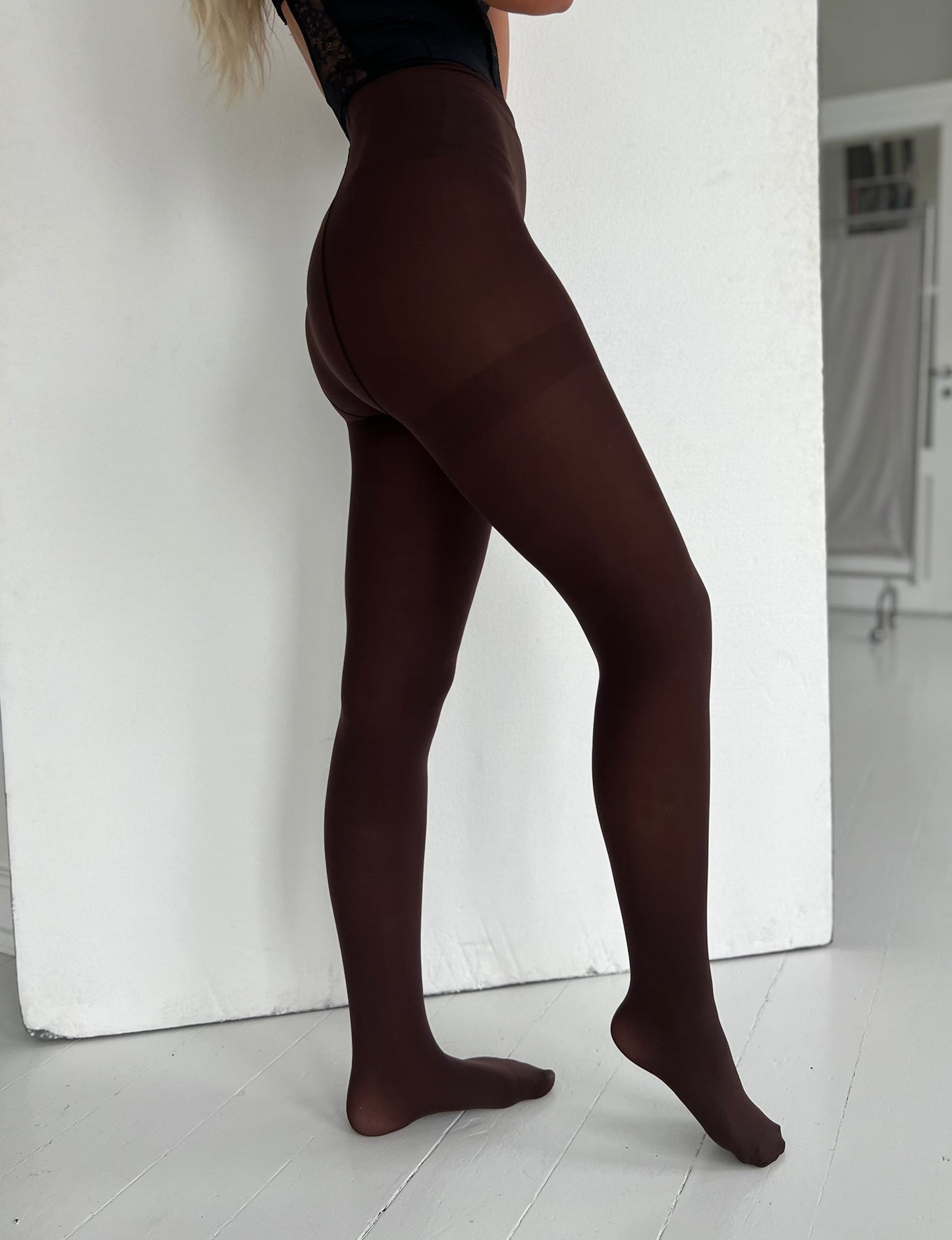 H & Nathalie brown stockings