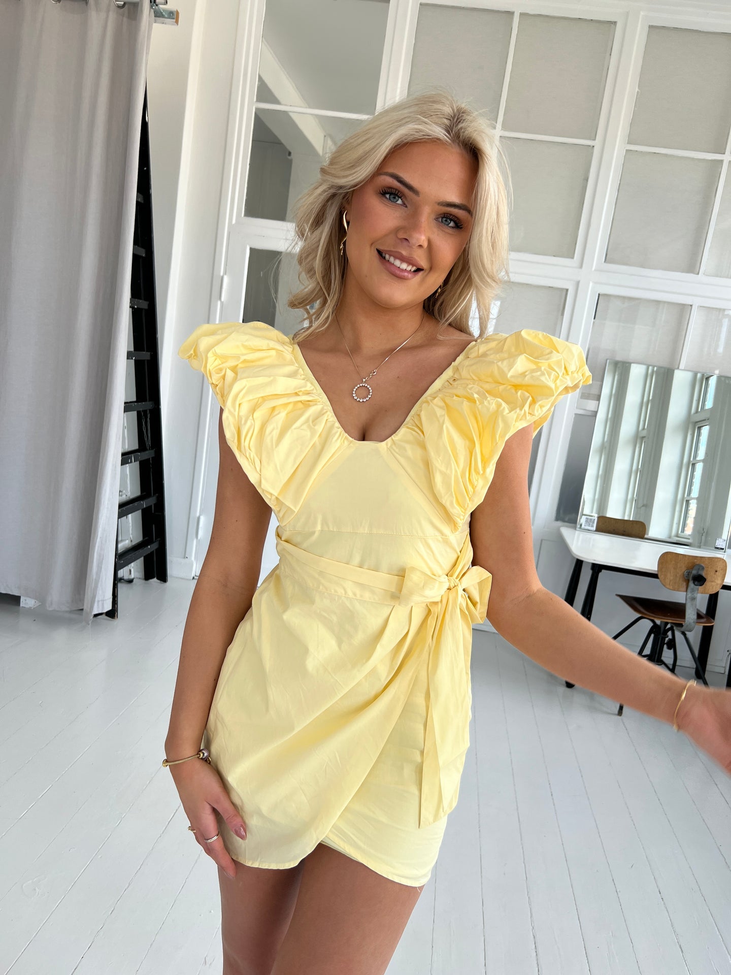 Maya pastel yellow summer dress