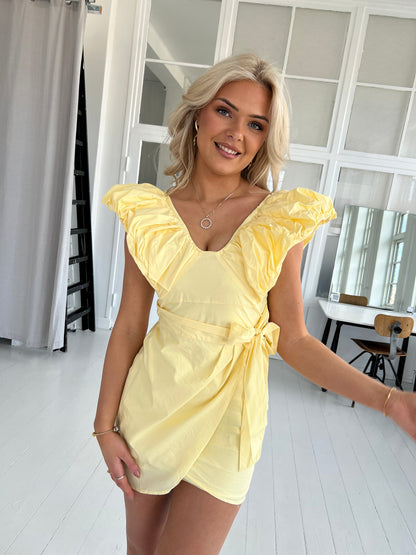 Maya pastel yellow summer dress