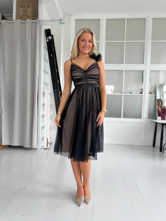 Soky black tulle dress (3377)-kjole-Aaberg Copenhagen