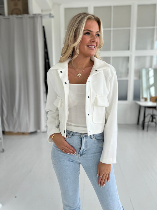 Syma white Jacket (1433)-jakke-Aaberg Copenhagen