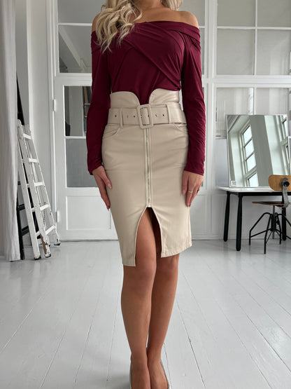 Vickie beige skirt (3304)