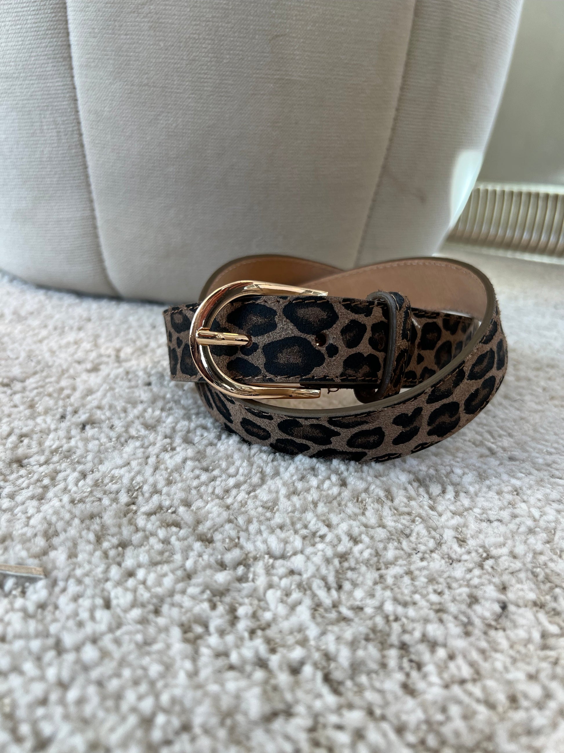 Leopard leather belt (0172) fra webshoppen Aaberg Copenhagen