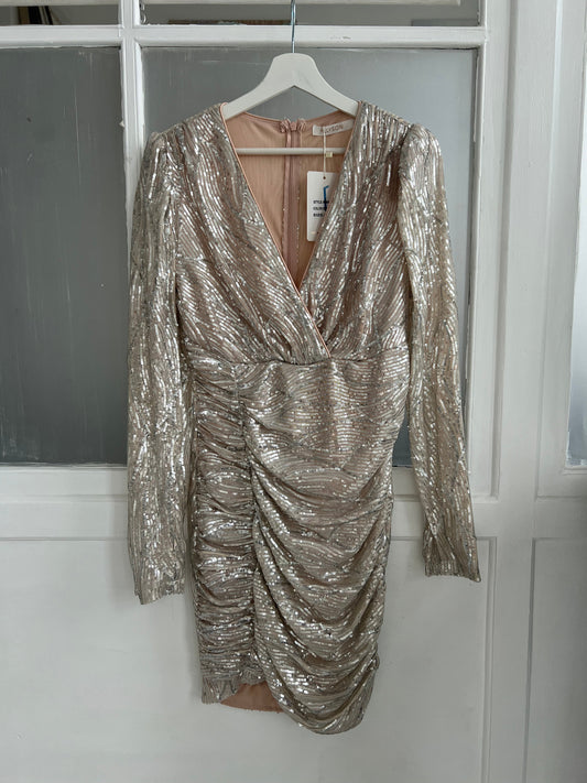 Allyson silver sequins dress (0506)