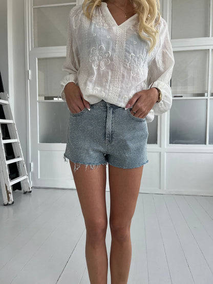Laulia rhinestone shorts