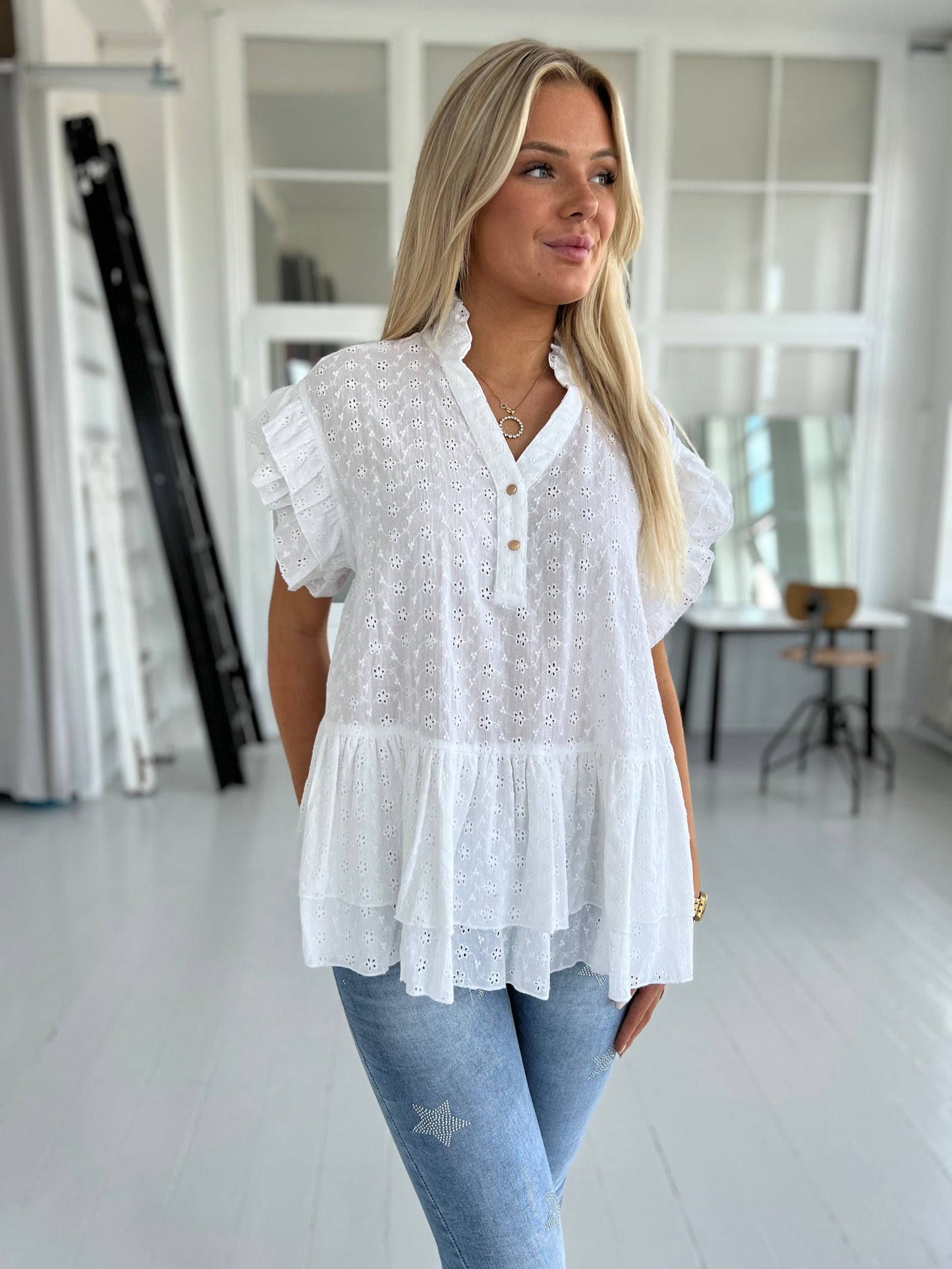 Gaspar Jackson blouse-bluse-Aaberg Copenhagen