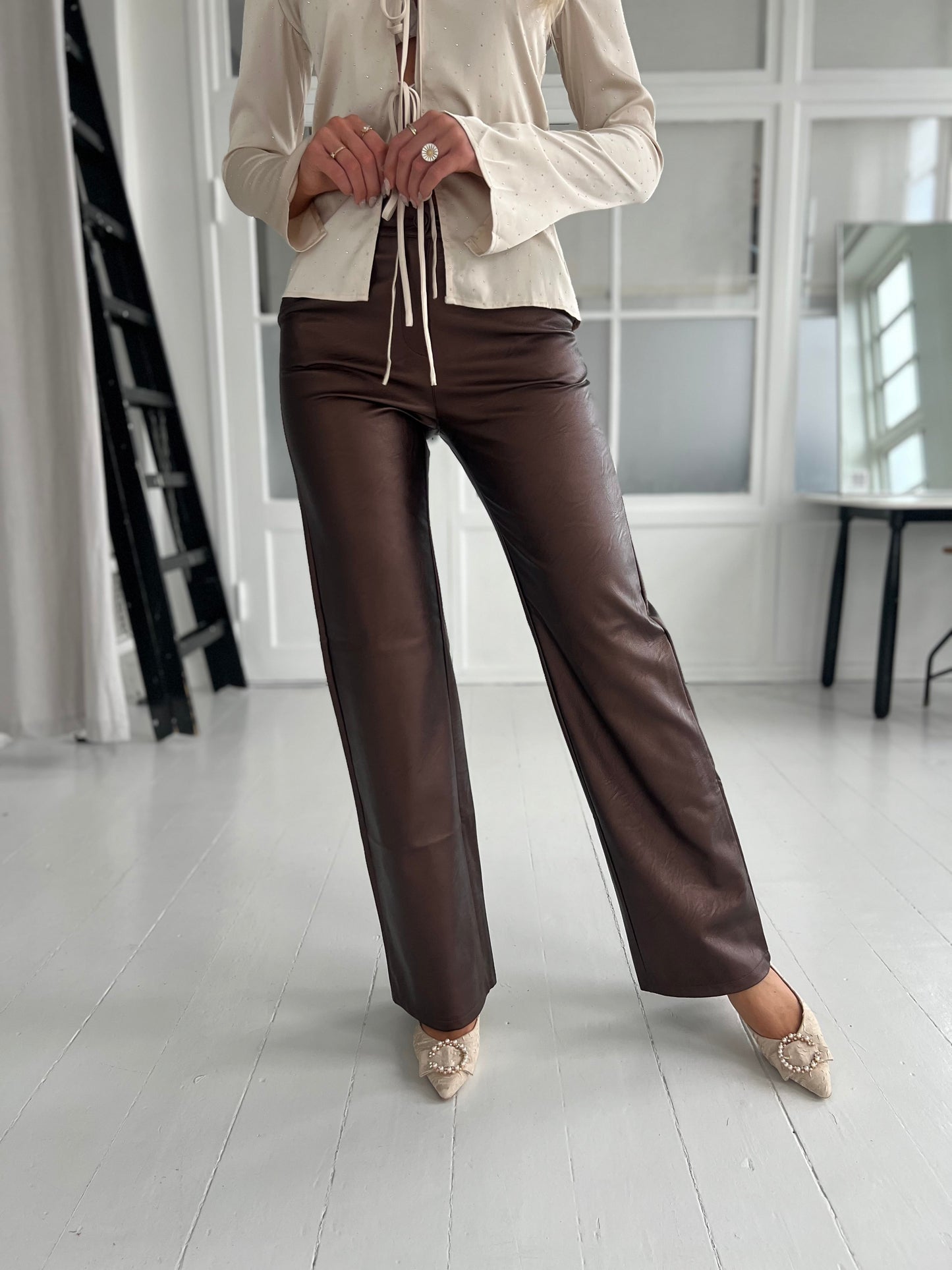 Eight Luxe bronze metallic pants (3171)