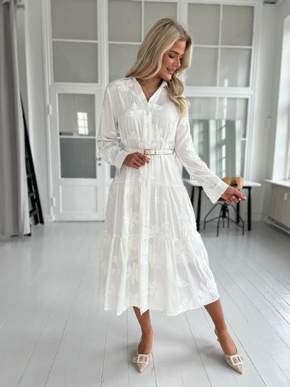 Flam white shirt dress (0016)