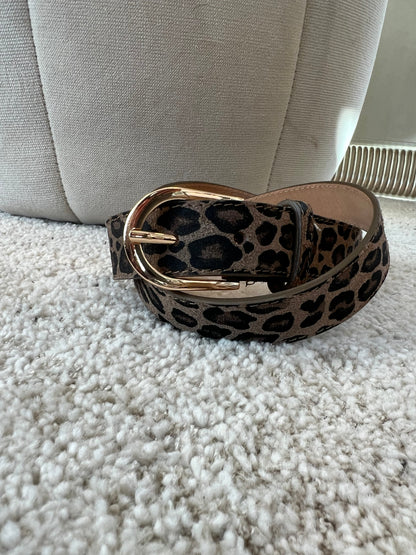 Leopard leather belt (0172) fra webshoppen Aaberg Copenhagen