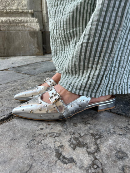 Joia studded silver ballerina