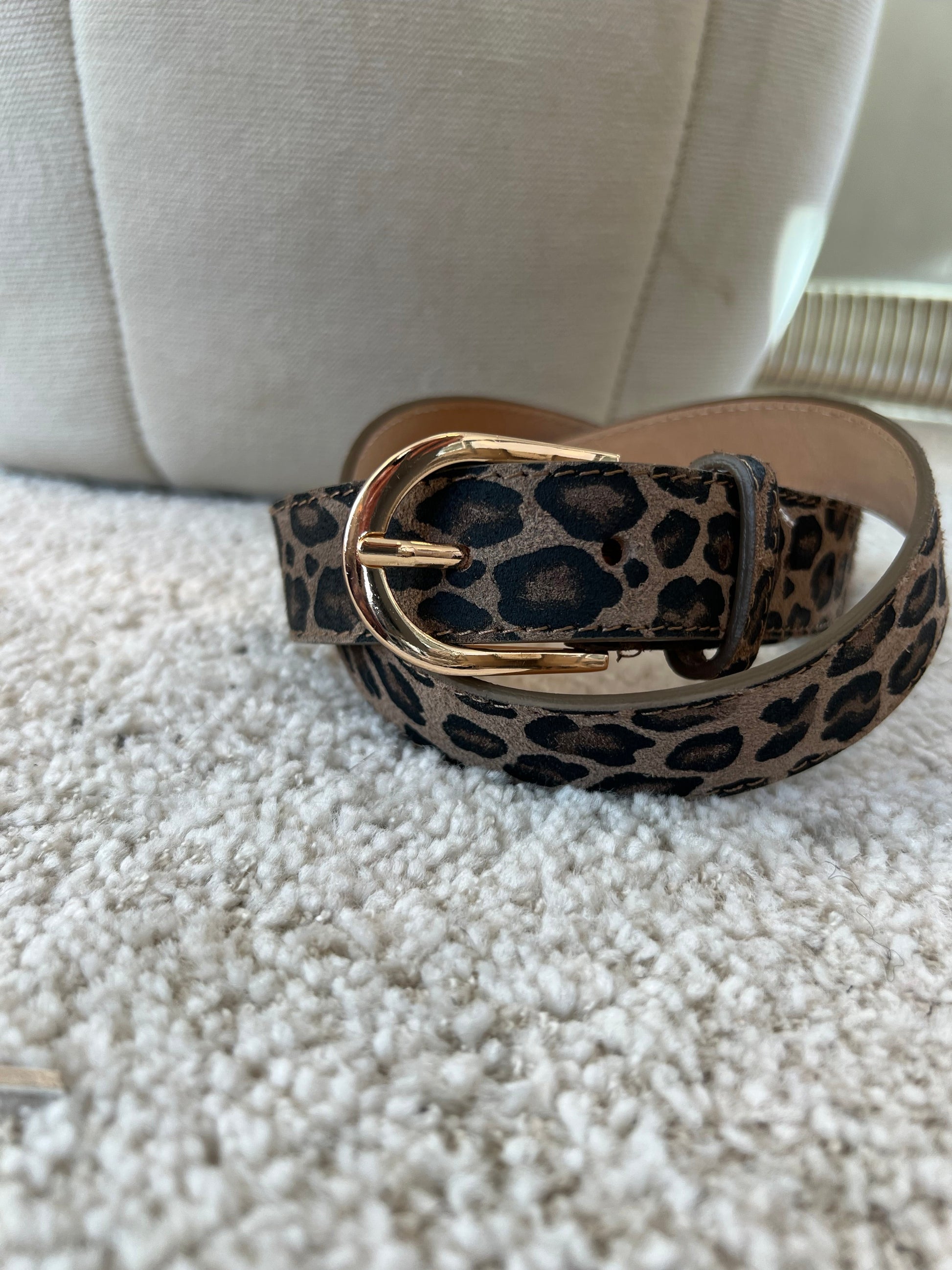 Leopard leather belt (0172) fra webshoppen Aaberg Copenhagen