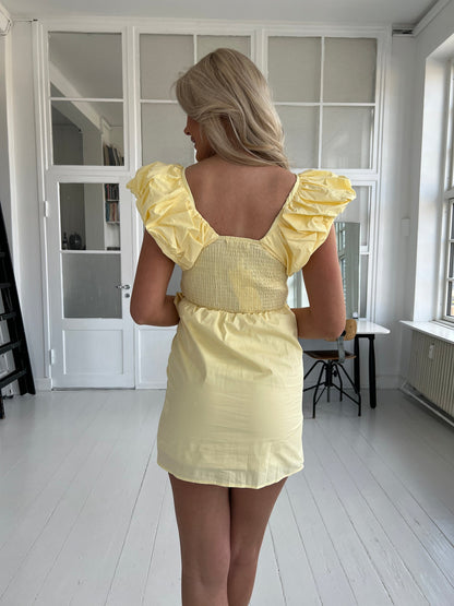 Maya pastel yellow summer dress