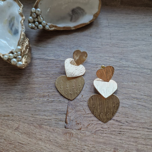 Nivi heart earring (0383)